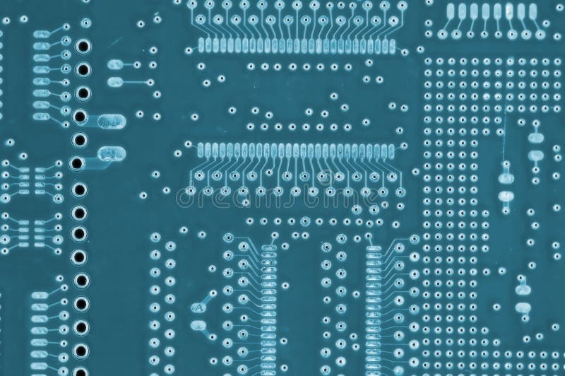 Close-up of circuit plate