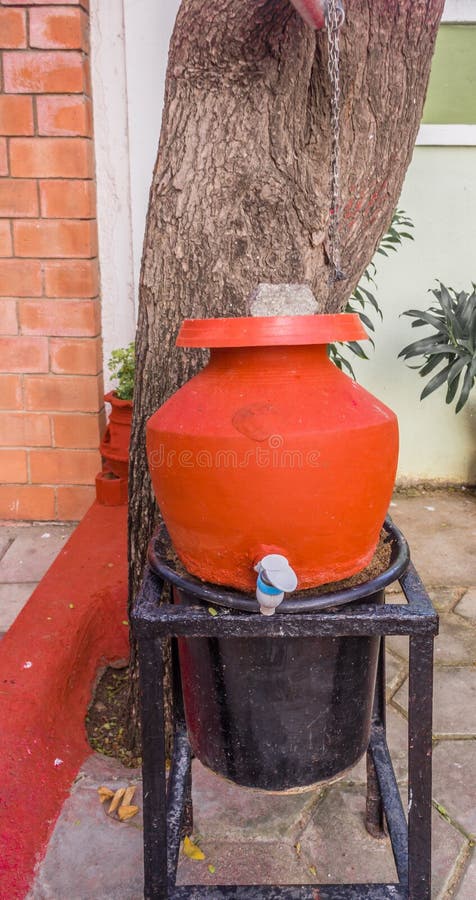 Indian clay water pots