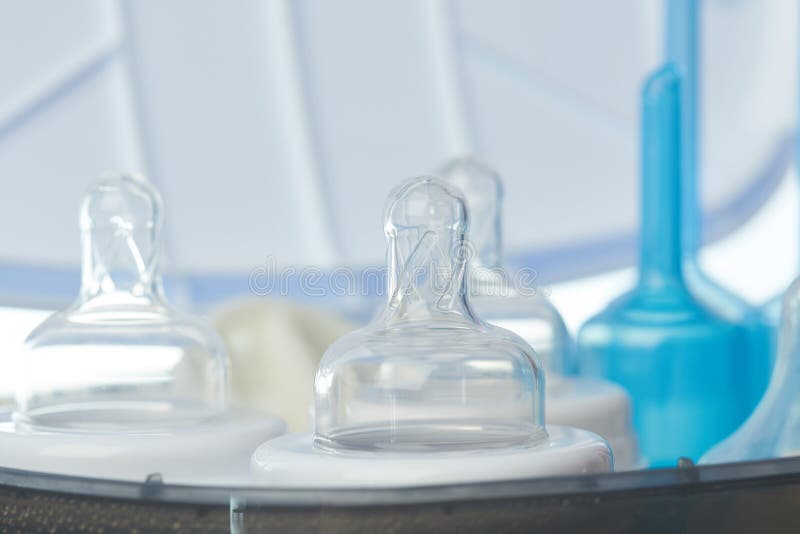 Close-up of Clean Plastic Nipple Stock Image - Image of object, bottles ...