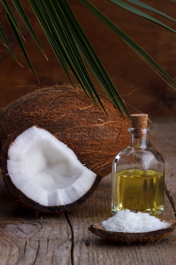 Close up of coconut oil