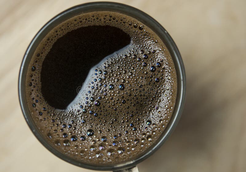 Close Up of a Coffee Surface Bubble Stock Image Image of breakfast, beverage 133605689