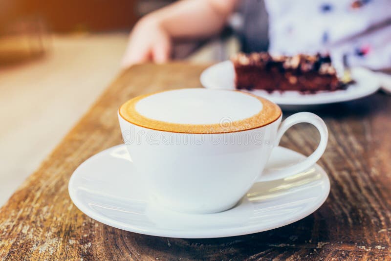 Close Up Coffee on Wood Table in Coffee Shop Cafe Stock Image Image of bright, coffee 80584359