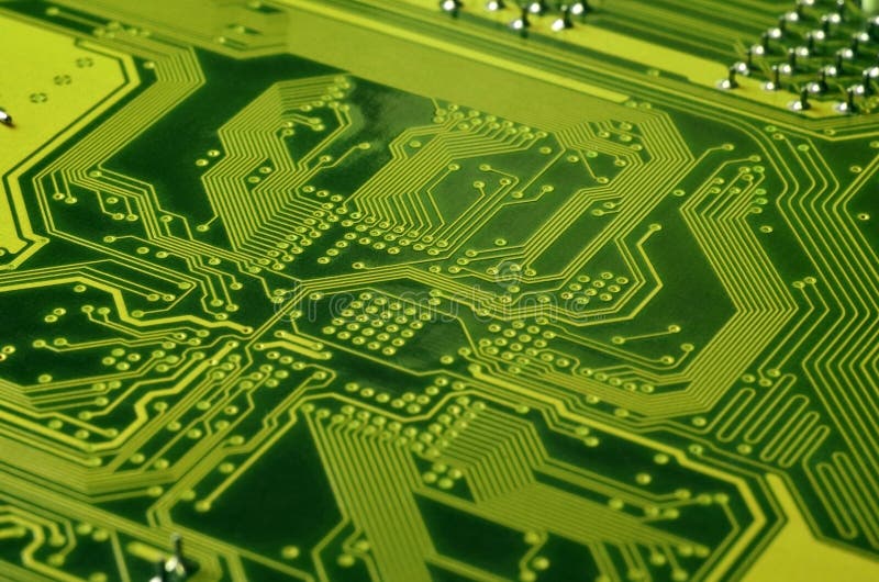 Close up of colored micro circuit board. Abstract technology background. Computer mechanism in detail stock photos Close up of colored micro circuit board. Abstract technology background. Computer mechanism in detail stock photos