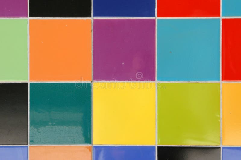 închiderea plăcilor mozaic colorate royalty free stock images