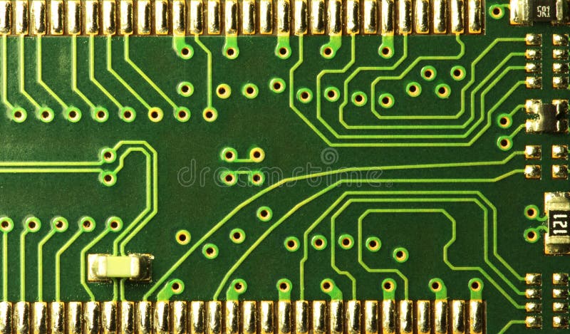 Close up of computer circuits