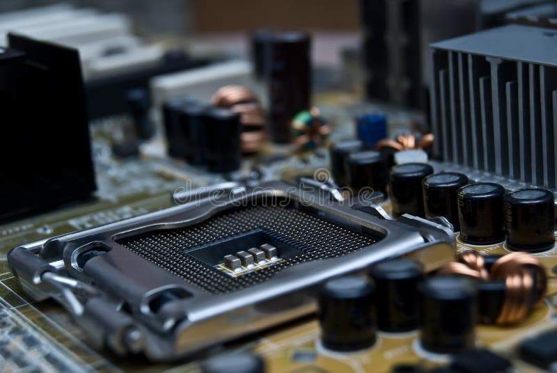 Close up of Computer Mainboard