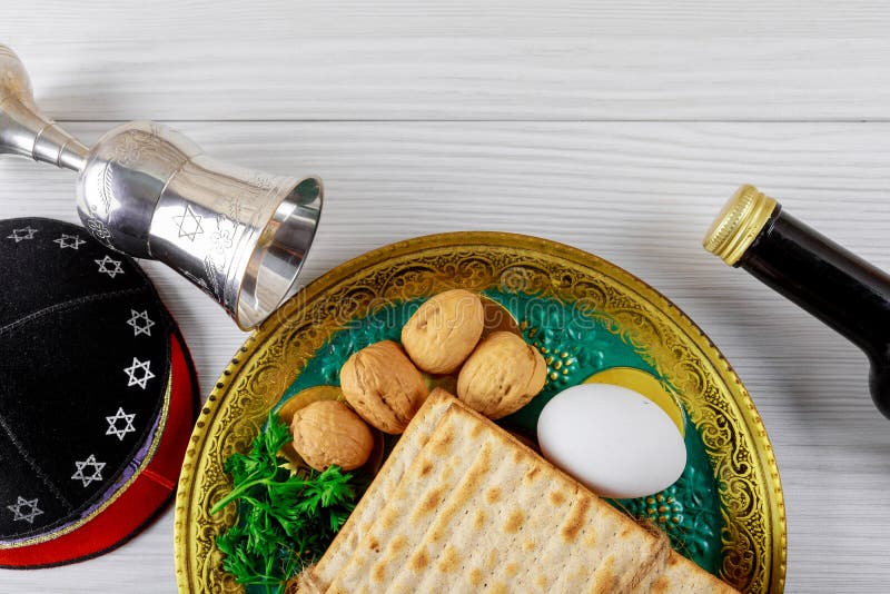 Close up of concept jewish holiday passover matzot and tallit the substitute for bread on the Jewish Passover holiday. stock image Close up of concept jewish holiday passover matzot and tallit the substitute for bread on the Jewish Passover holiday. stock image