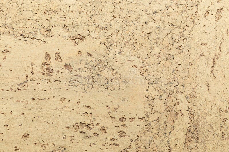 Closeup of Cork Acoustic Insulation Lagging for Floors and Walls Stock