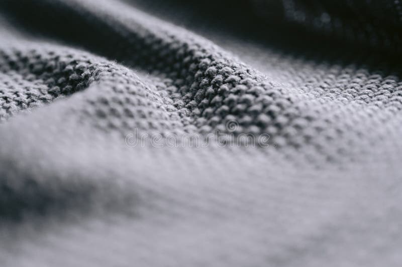 Closeup of a Cozy Grey Blanket Stock Photo Image of color, cozy