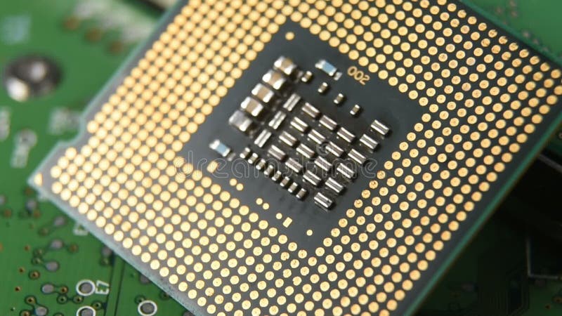 Close-up of cpu computer processor