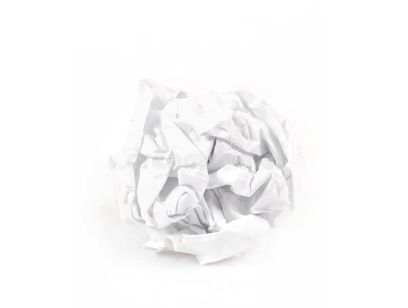 Close-up of crumpled paper ball stock photography Close-up of crumpled paper ball stock photography