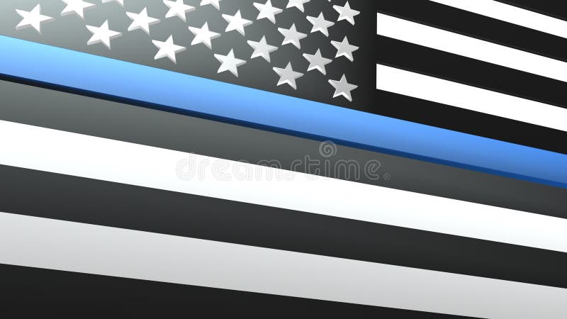 Police Support Flag Background Illustration Stock Vector ...