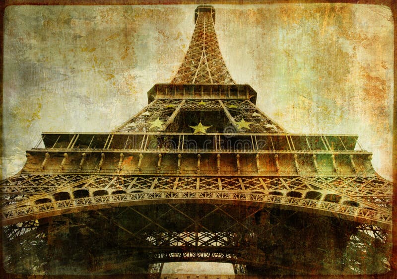 Torre Eiffel em detalhe ilustração do vetor