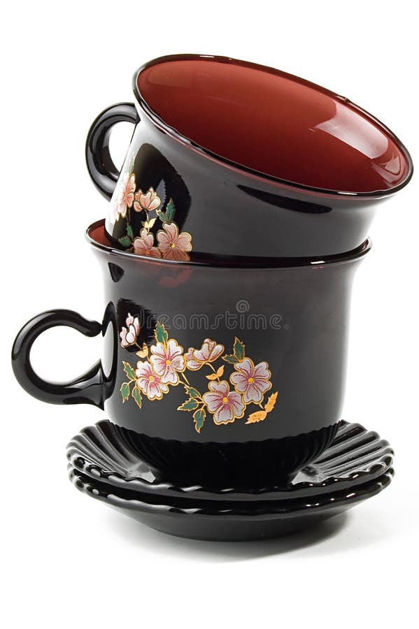 Set of nice dishes stock image. Image of kitchen, plate 17323761