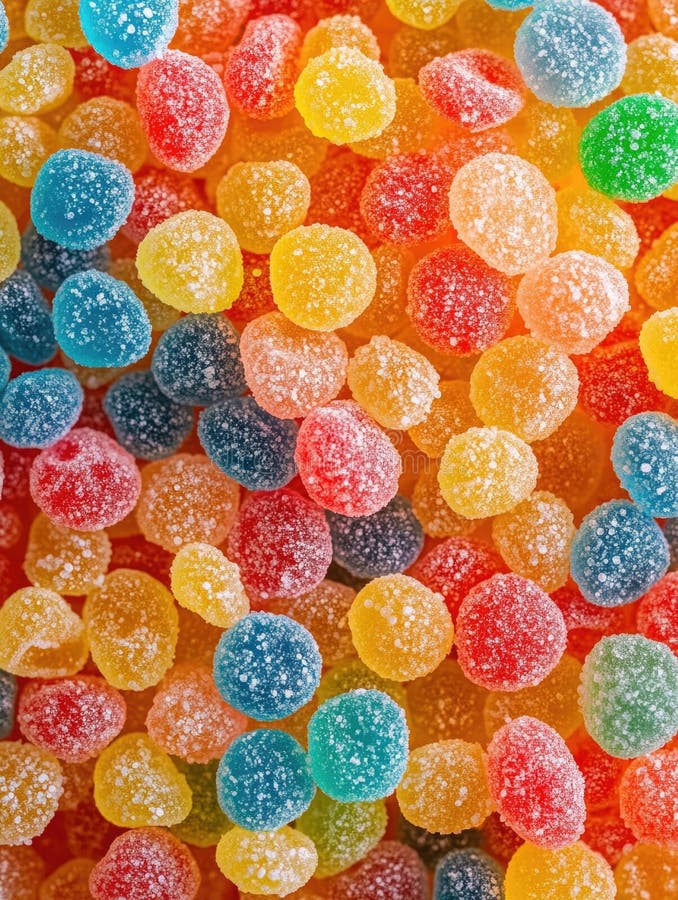 Close-up de um grupo de gomas coloridas foto de stock royalty free