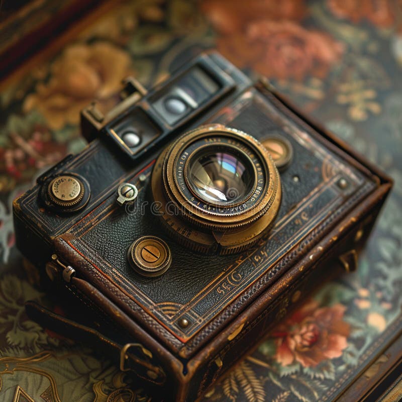 Close-up of a vintage camera, capturing the essence of photography AI generated. Close-up of a vintage camera, capturing the essence of photography AI generated