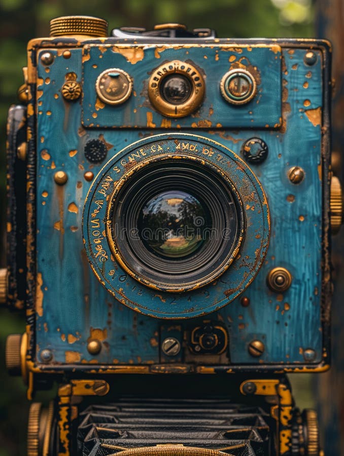 Close-up of a vintage camera, capturing the essence of photography AI generated. Close-up of a vintage camera, capturing the essence of photography AI generated