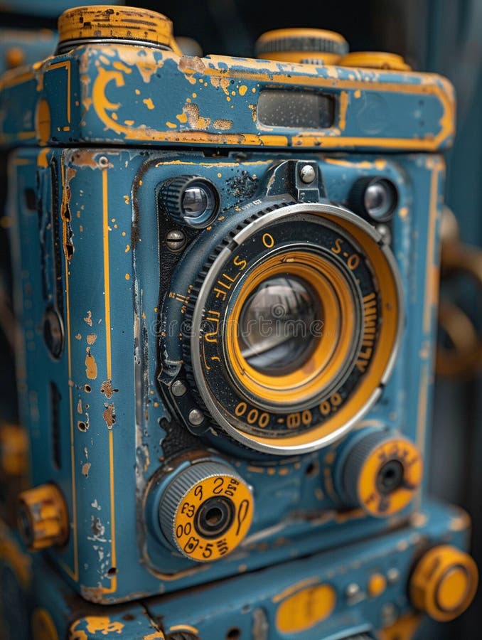 Close-up of a vintage camera, capturing the essence of photography AI generated. Close-up of a vintage camera, capturing the essence of photography AI generated