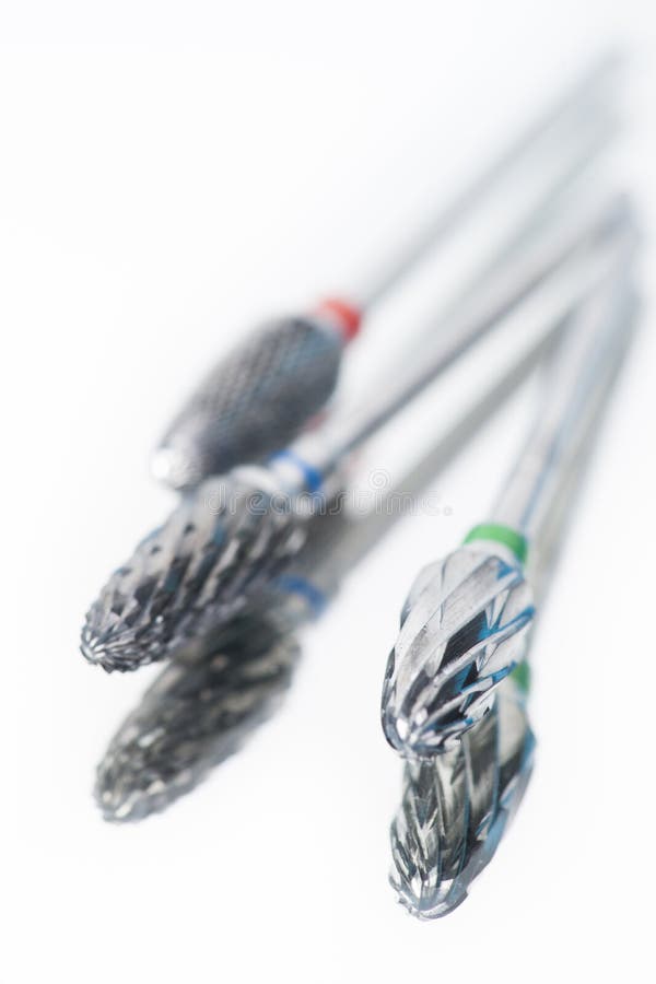 Close Up Dental Carbide Bur Tool Stock Photo Image of razor, macro