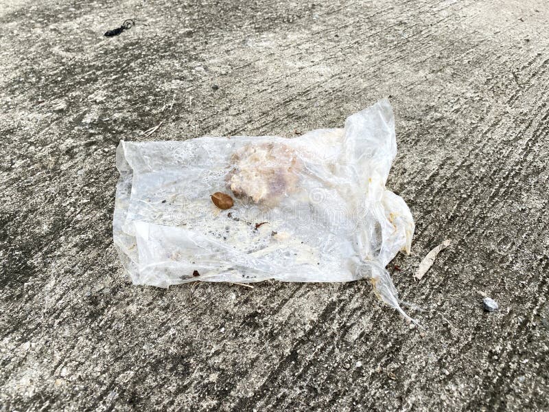 Dirty Plastic on Cement Floor Stock Image Image of nature, wall