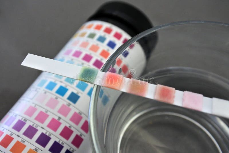 Close Up of Drinking Water Test Kit on Glass Cup Stock Photo Image of