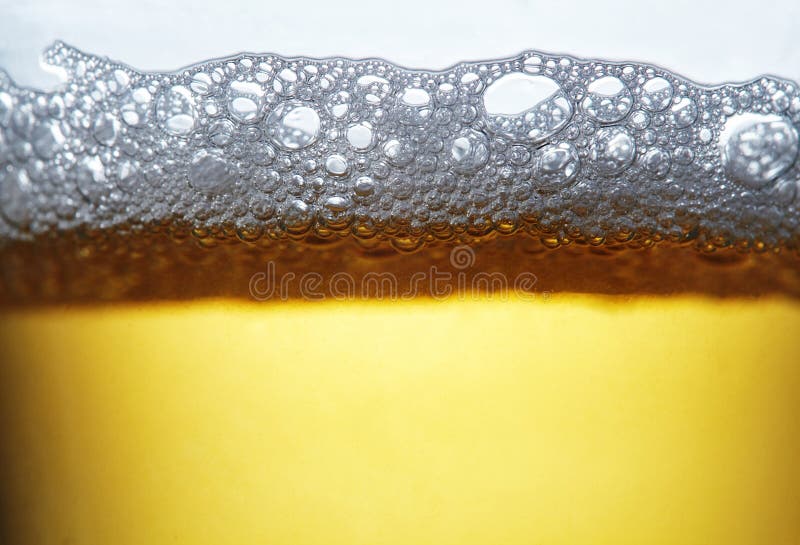 Close up drops of a Ice Cold Pint of Beer