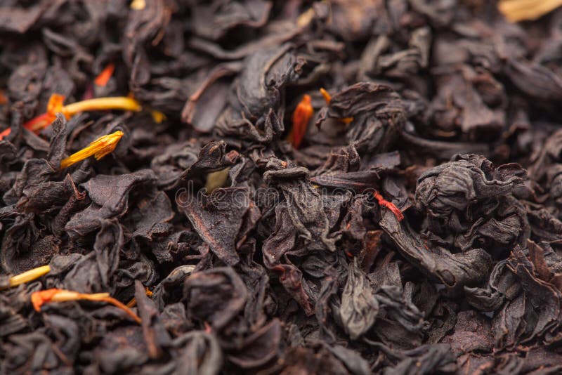 Close Up of Dry Leaves of Tea. Stock Photo Image of aroma, organic