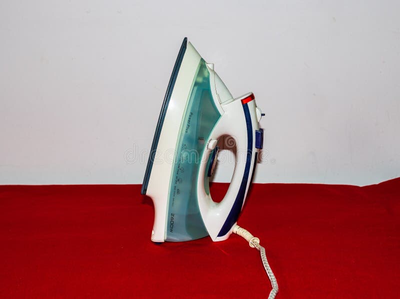 Close Up of an Electric Iron Isolated with Copy Space. Household