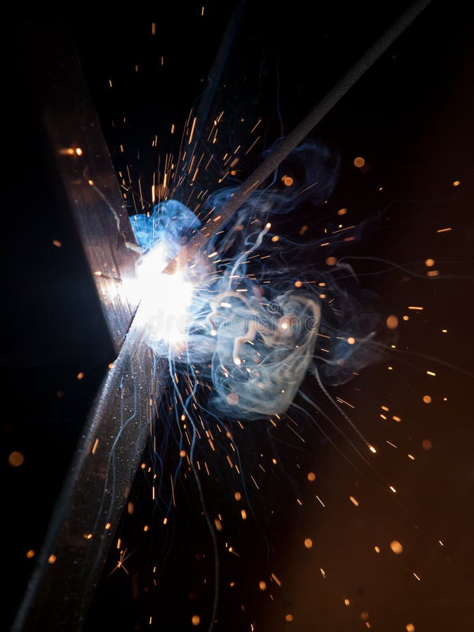 Hightemperature Electic Welding Stock Image Image of structure