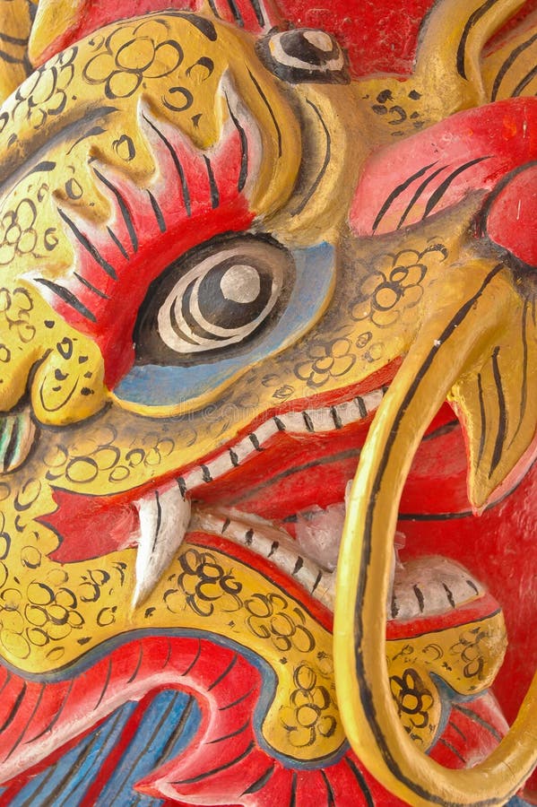 Chinese Dragon Face Stock Photo Image Of Culture Paper 8661356