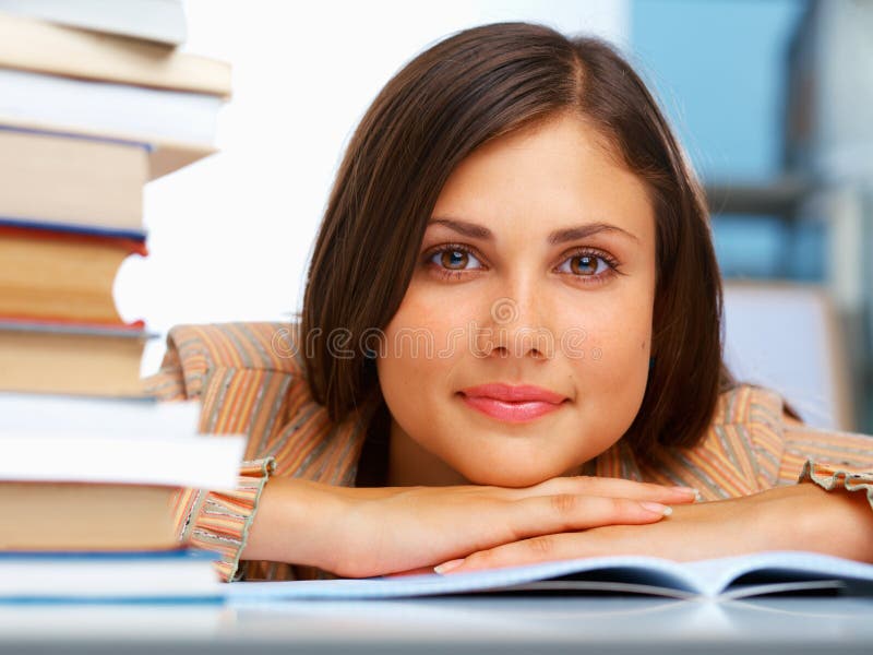 Close-up of a female student