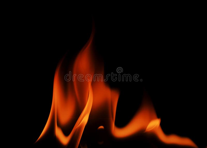 Fire Texture in Black Backgrounds Stock Image - Image of blazing, black