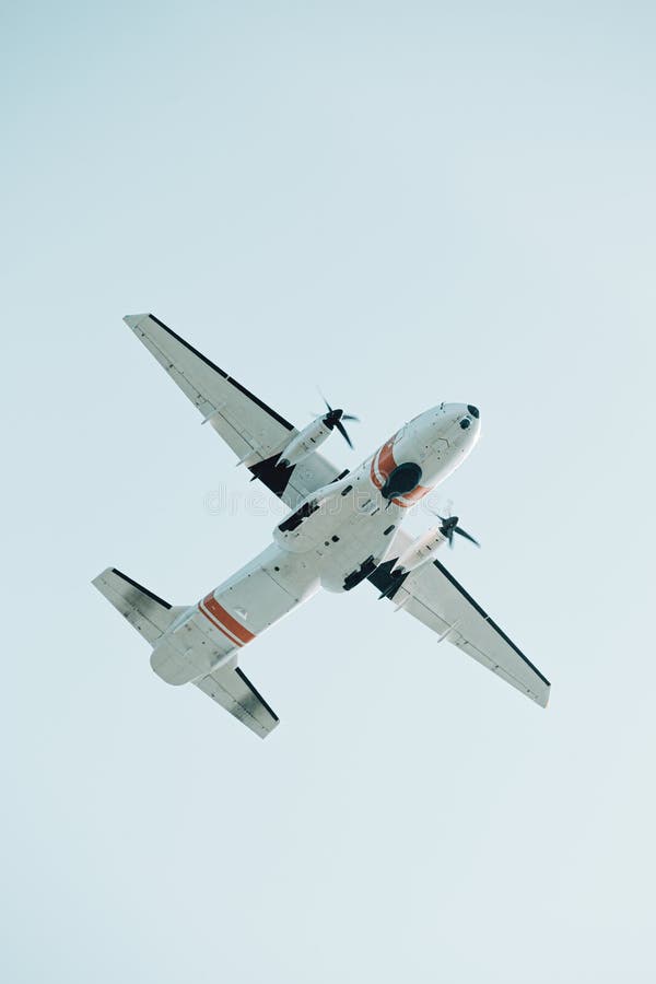 A close up of a firefighter plane stock photography