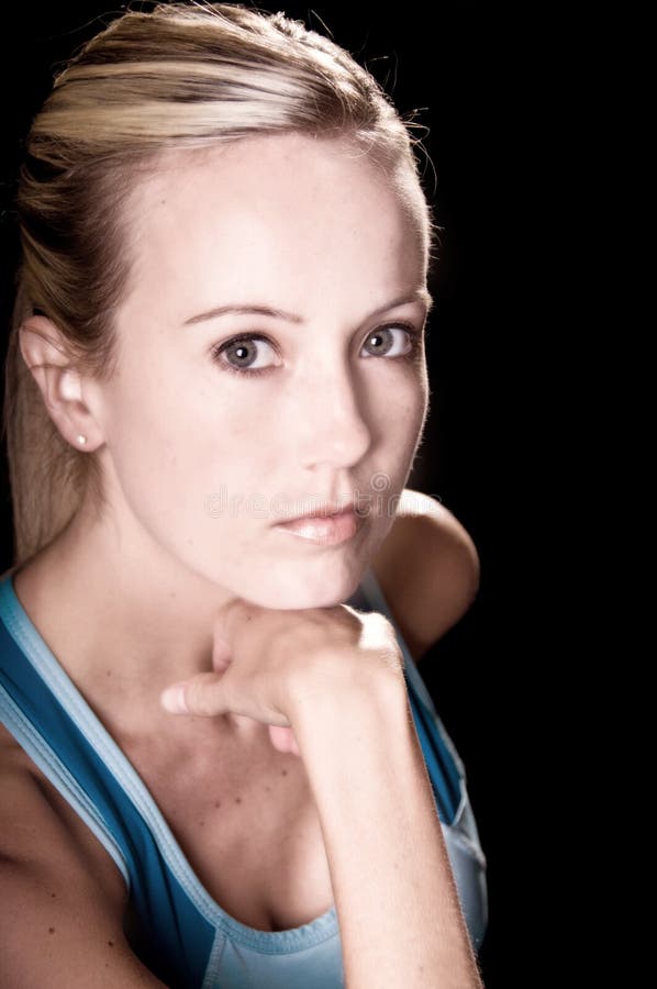 Close Up Fitness Woman Stock Image Image Of Sports Portrait 5087453 