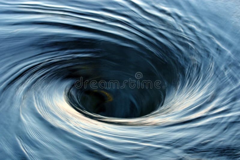 Close up flush of water in pond for background concept. Whirlpool vortex water stock images, royalty-free photos and pictures