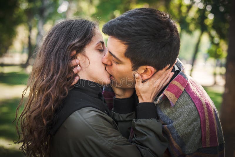 Boy gets French kissed