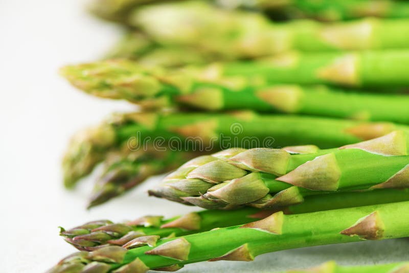 Close Up of Fresh Asparagus. Clean and Healthy Eating Concept. Macro Texture of Asparagus
