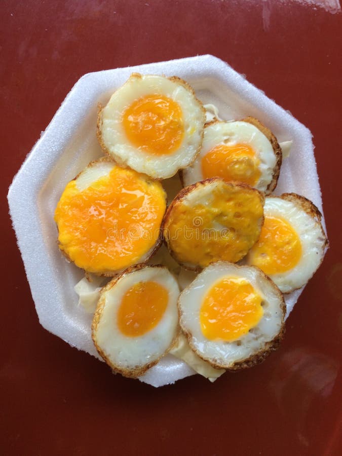 Close up Fried quail egg stock photo. Image of natural 131029100