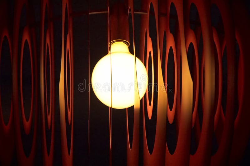 Close up glowing lamp stock images