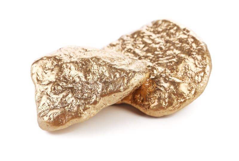 Close up of gold nugget. stock image. Image of fortune 35350965