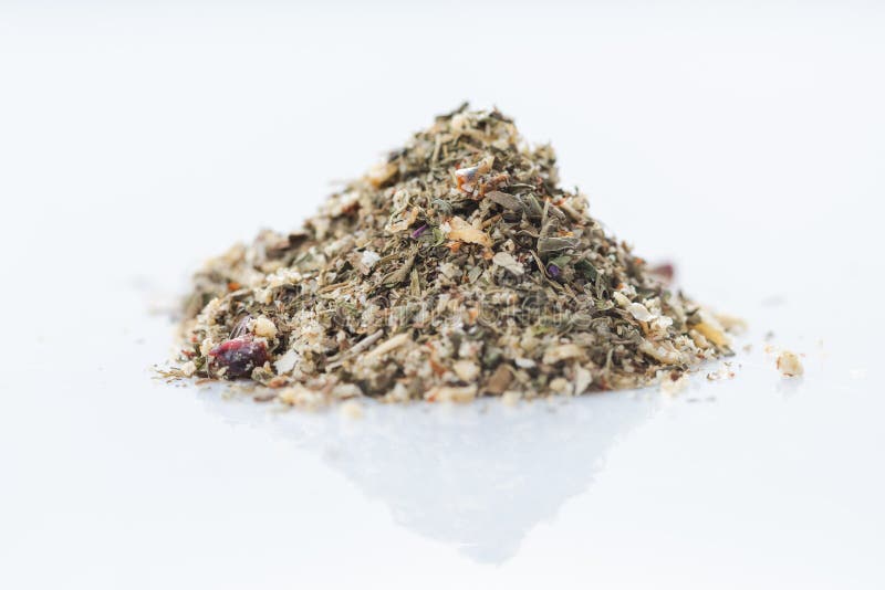 Closeup of Greek Vegetables Spices Blend. Isolated Stock Image Image