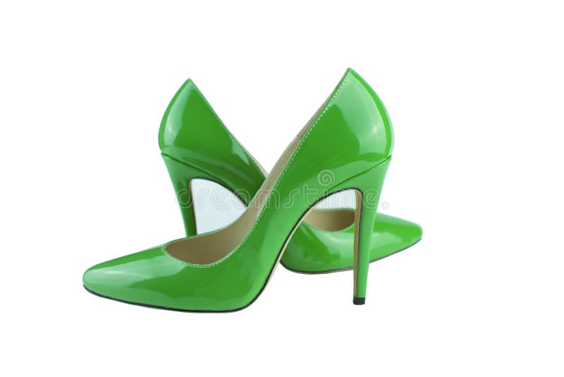 141 Sexy Green Leather High Heels Stilettos Shoes Stock Photos - Free ...