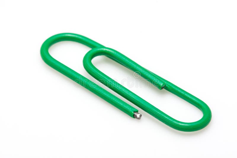 Close Up of Green Paper Clips Stock Photo Image of clip, paperclip