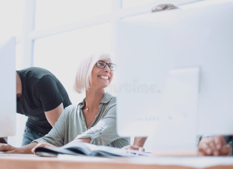 Close up. a group of web designers working on new sketches. royalty free stock photography