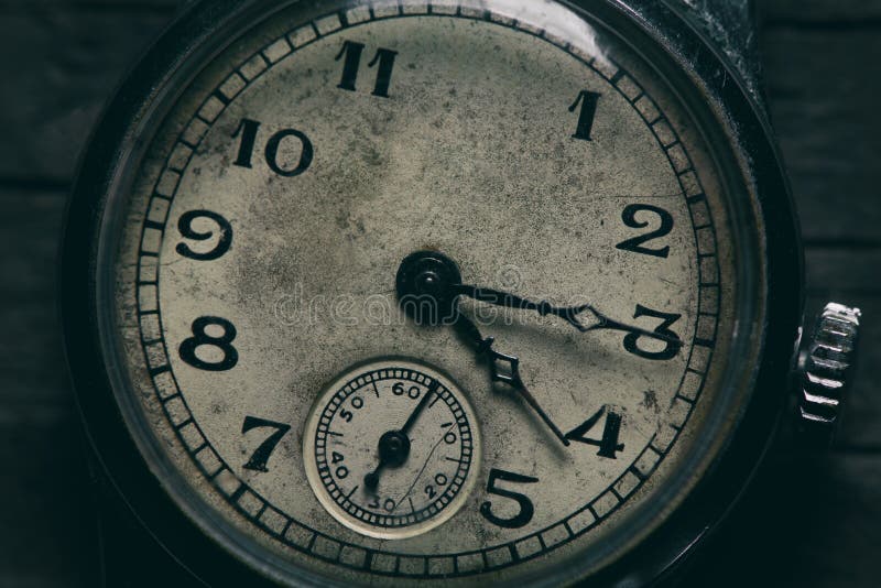 Close up of grungy old clock royalty free stock photo Close up of grungy old clock royalty free stock photo