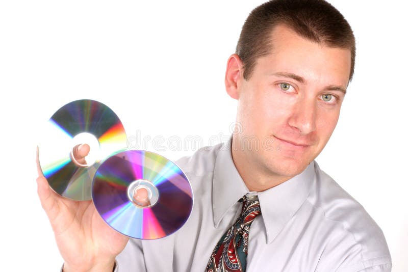 Close up of guy with cd