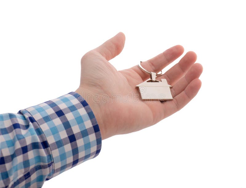 Close-up Of Hand Holding House Key royalty free stock image Close-up Of Hand Holding House Key royalty free stock image