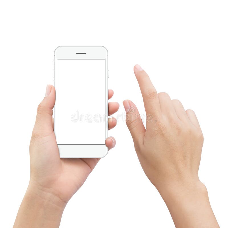 Close-up hand holding smartphone mobile and hand element touch s stock photography
