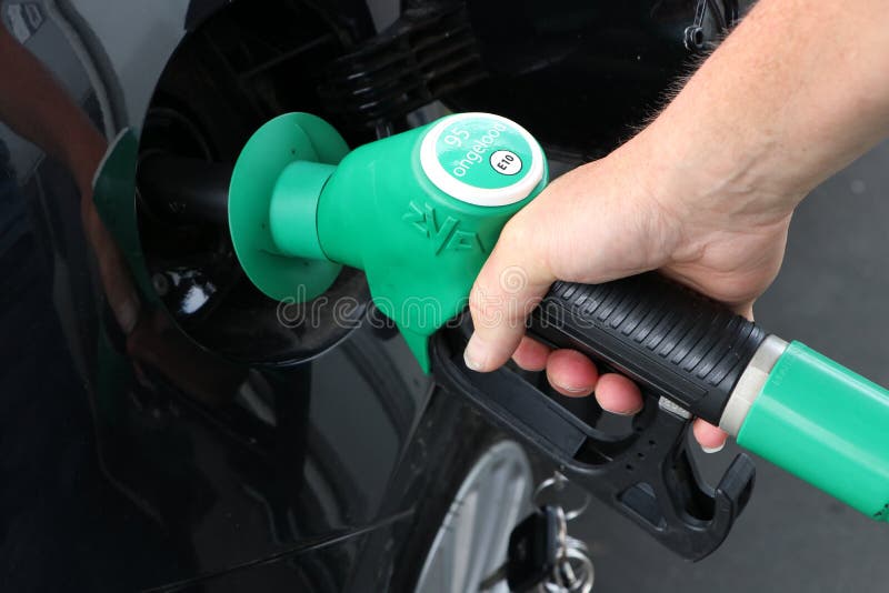 The Colour and Variation of Fuel Pumps in a Service Station