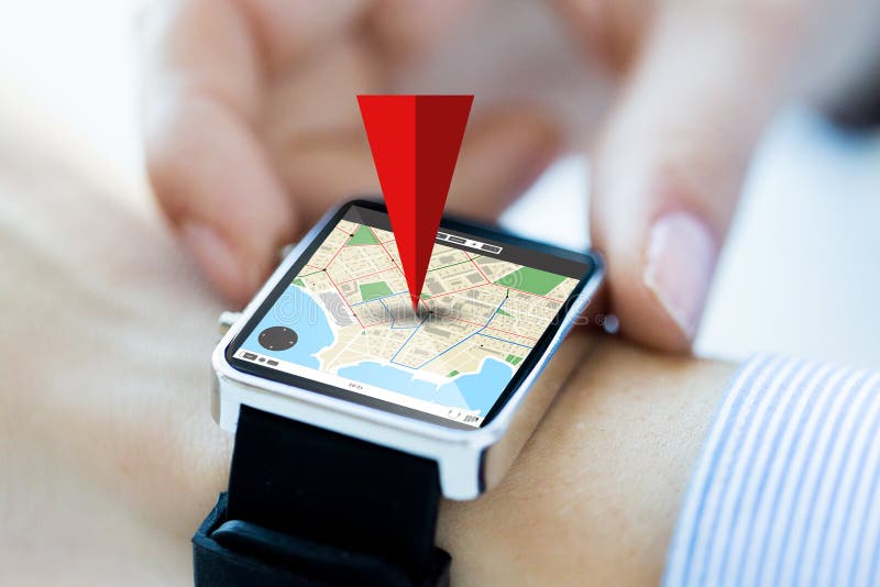 smartwatch with gps map